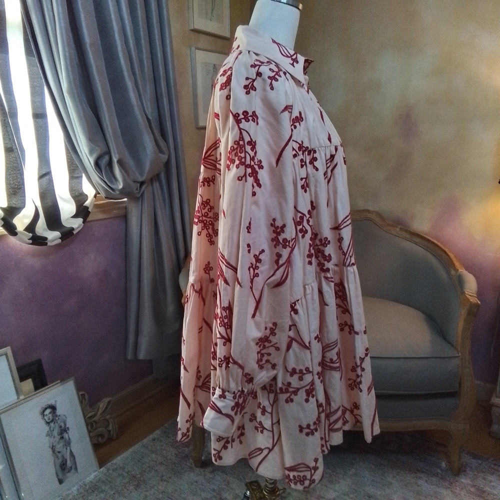 RARE! NWOT Aje Resort '20 "Mimosa" broderie smock dress, Size 14 - Picture 7 of 15